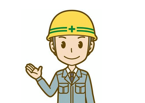 作業着を着る男性のイラスト